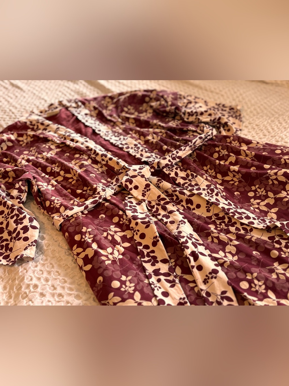 Pact XL/XXL Floral Pajama Short Robe
